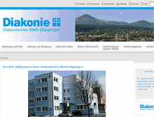 Tablet Screenshot of diakonie-goeppingen.de